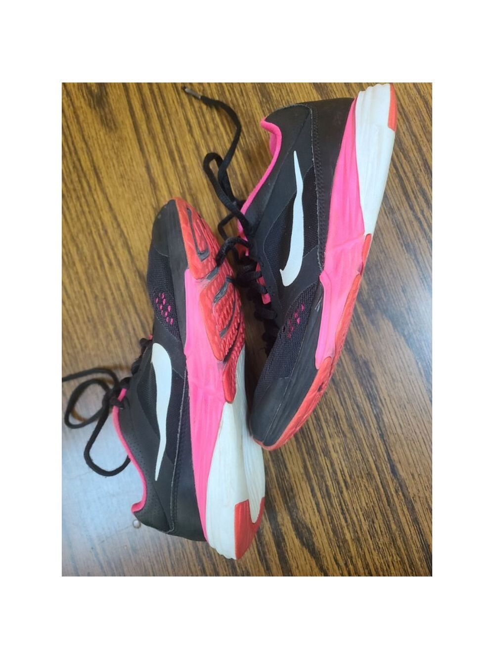 Nike Tri Fusion Run Sneakers Black Pink White Size 6.5 - Picture 5 of 7
